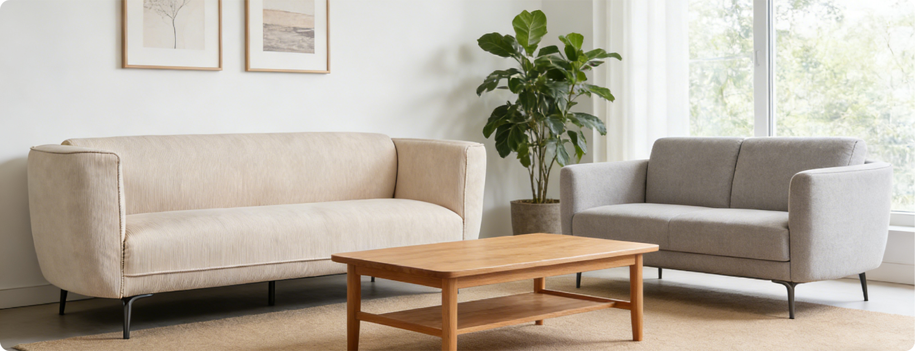 Loveseat en bank