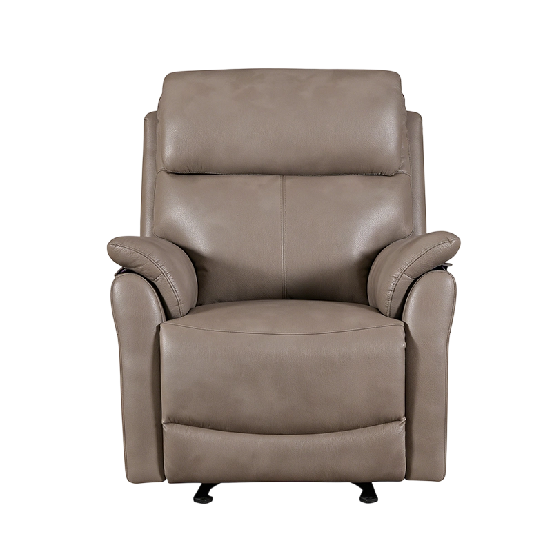 35,8''w lederen handmatige fauteuil met gerolde armen 