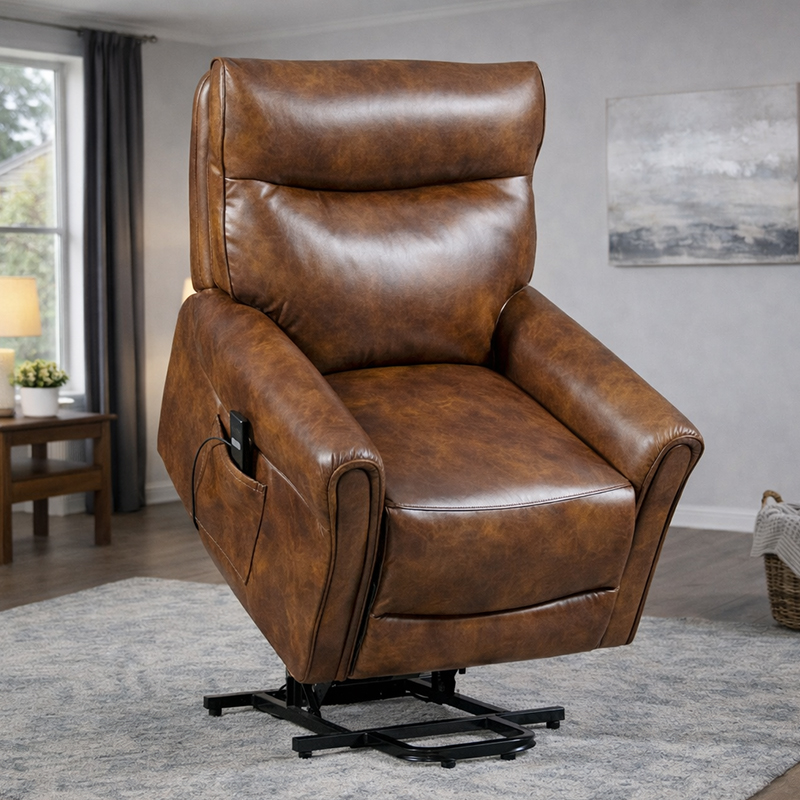 Robuuste Power Lift-fauteuil voor ouderen met overvol ontwerp