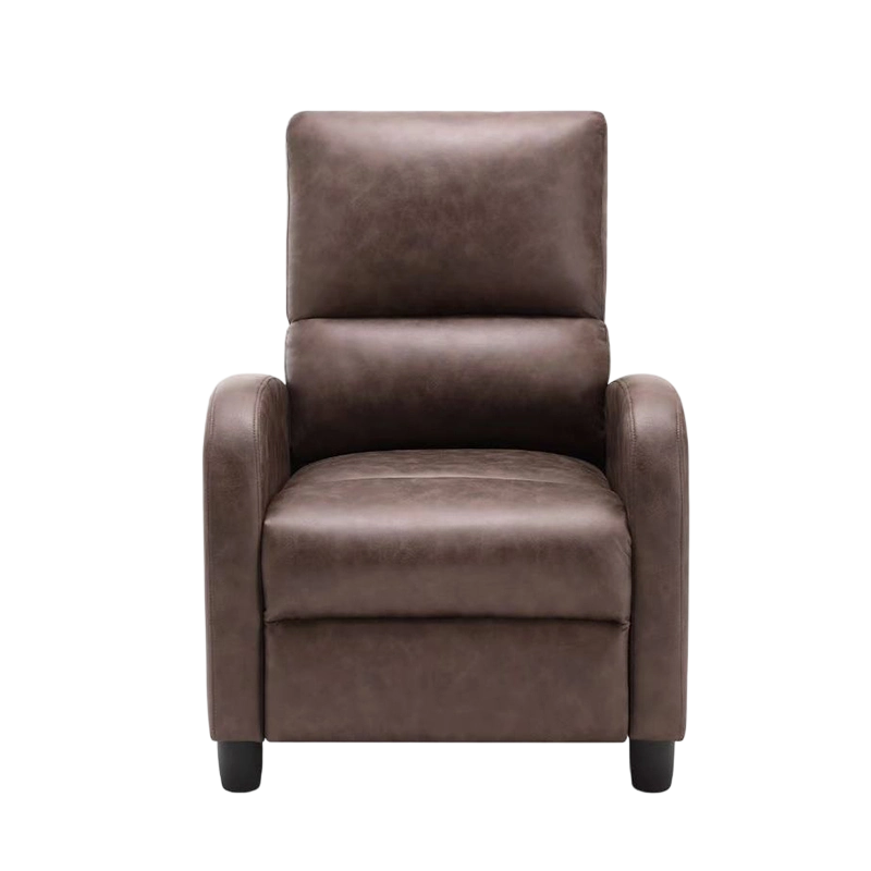 Fauteuil van microvezel, clubfauteuil met duwfunctie