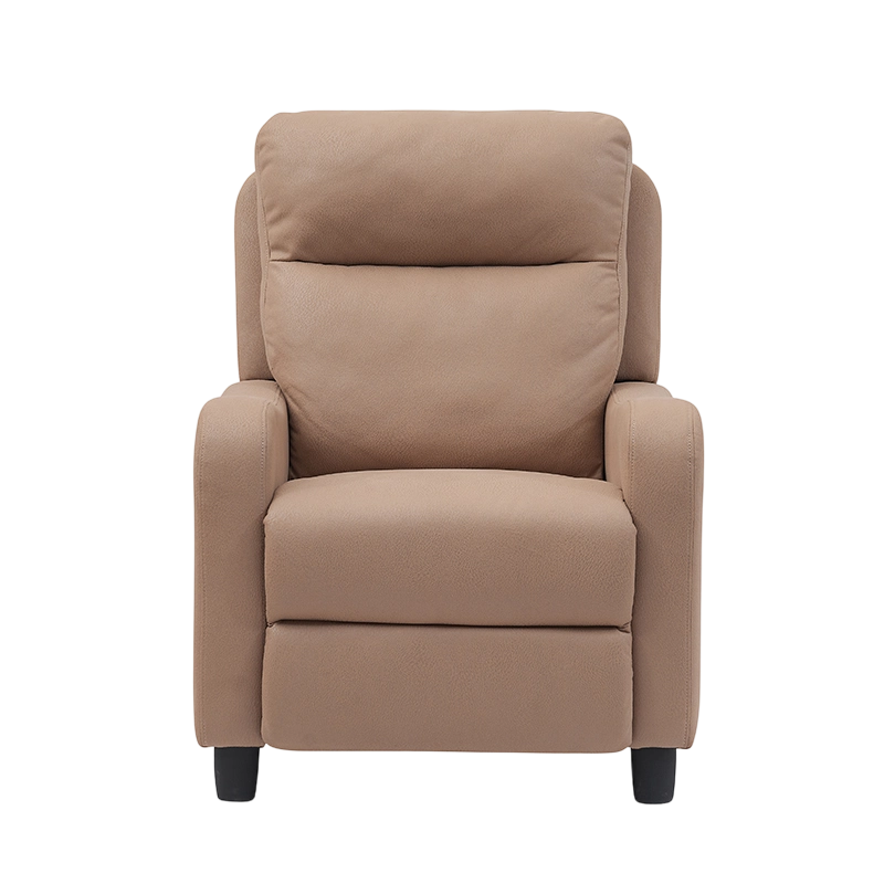 Fauteuil van microvezel, clubfauteuil met duwfunctie