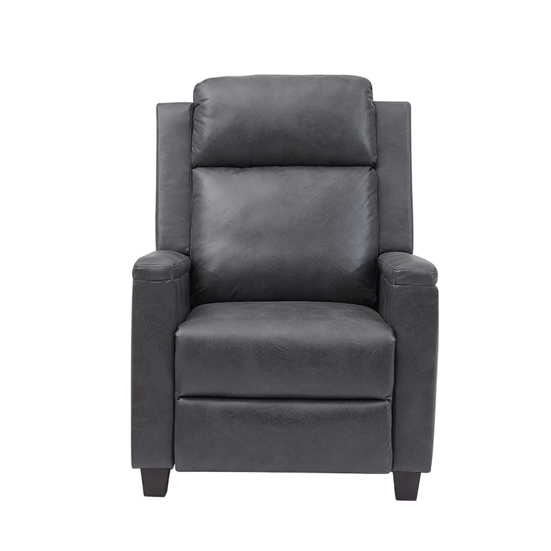 Lederen fauteuil met push-back fauteuil