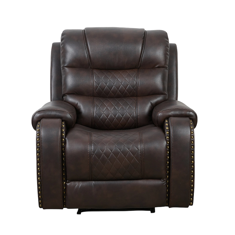 Machtsfauteuil van kunstleer 