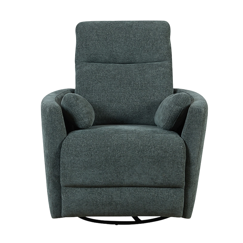 Moderne Chenille draaibare zweeffauteuil met kussens