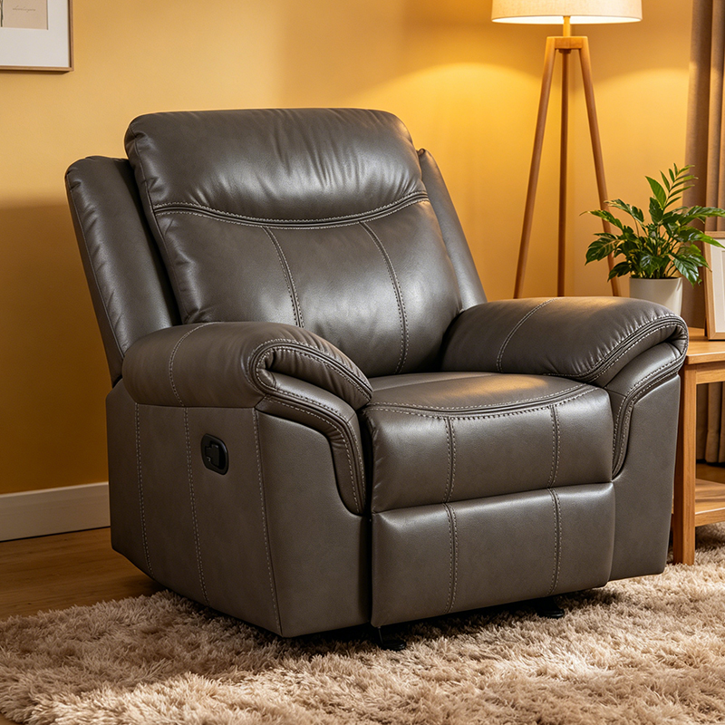 Handmatige fauteuil van kunstleer met zweefvliegtuig